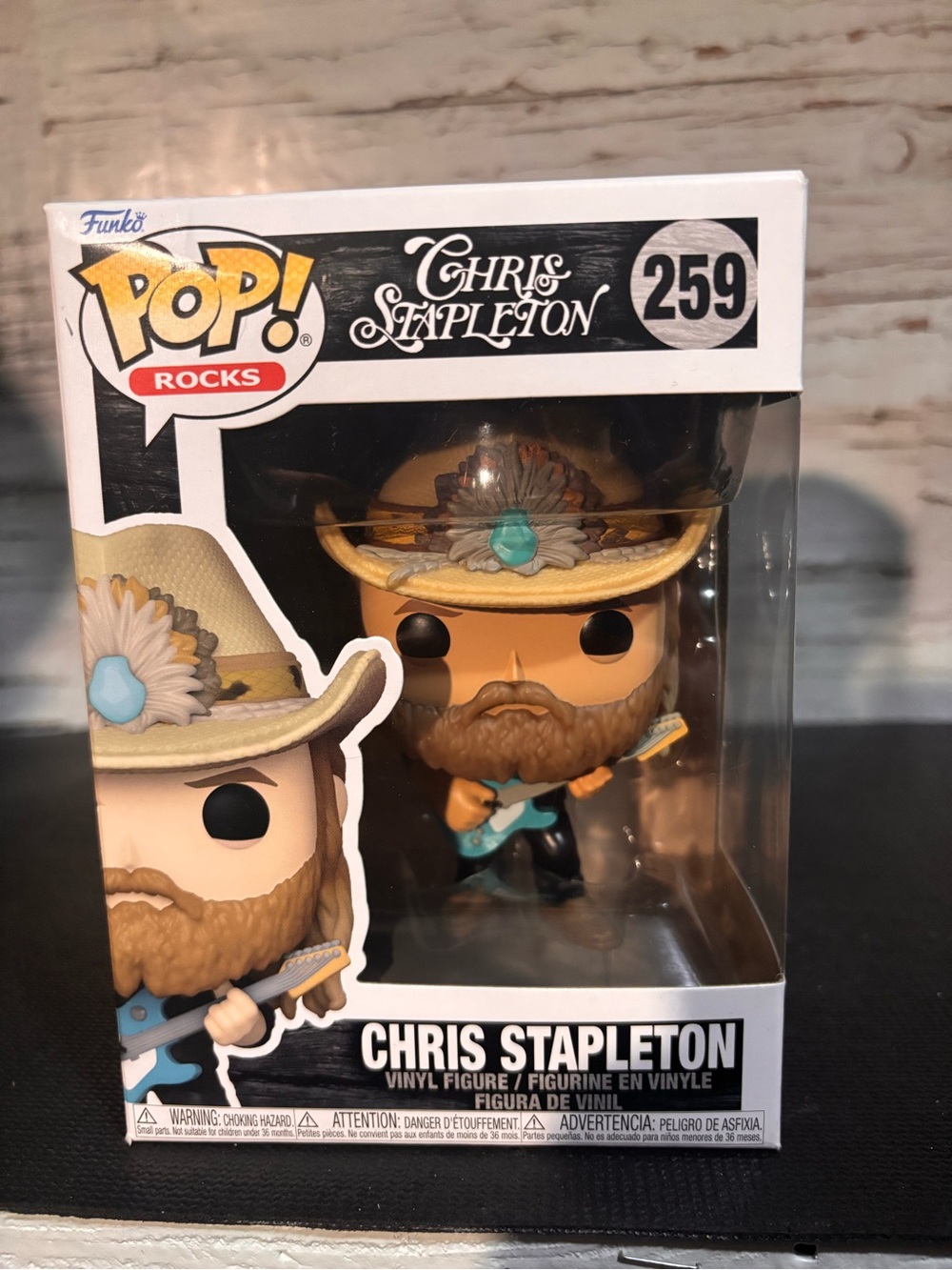 Funko Pop! Rocks Chris Stapleton Vinyl Figure - Tan Hat, Blue Guitar